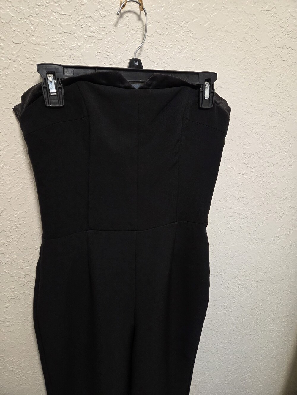 Bershka Strapless Black Jumpsuit - Elegant Evening Wear - Picture 4 of 5
